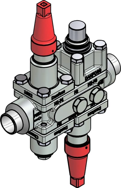 Danfoss ICF 20-4-14MC Flexline valve station, 25 mm, EN 10220