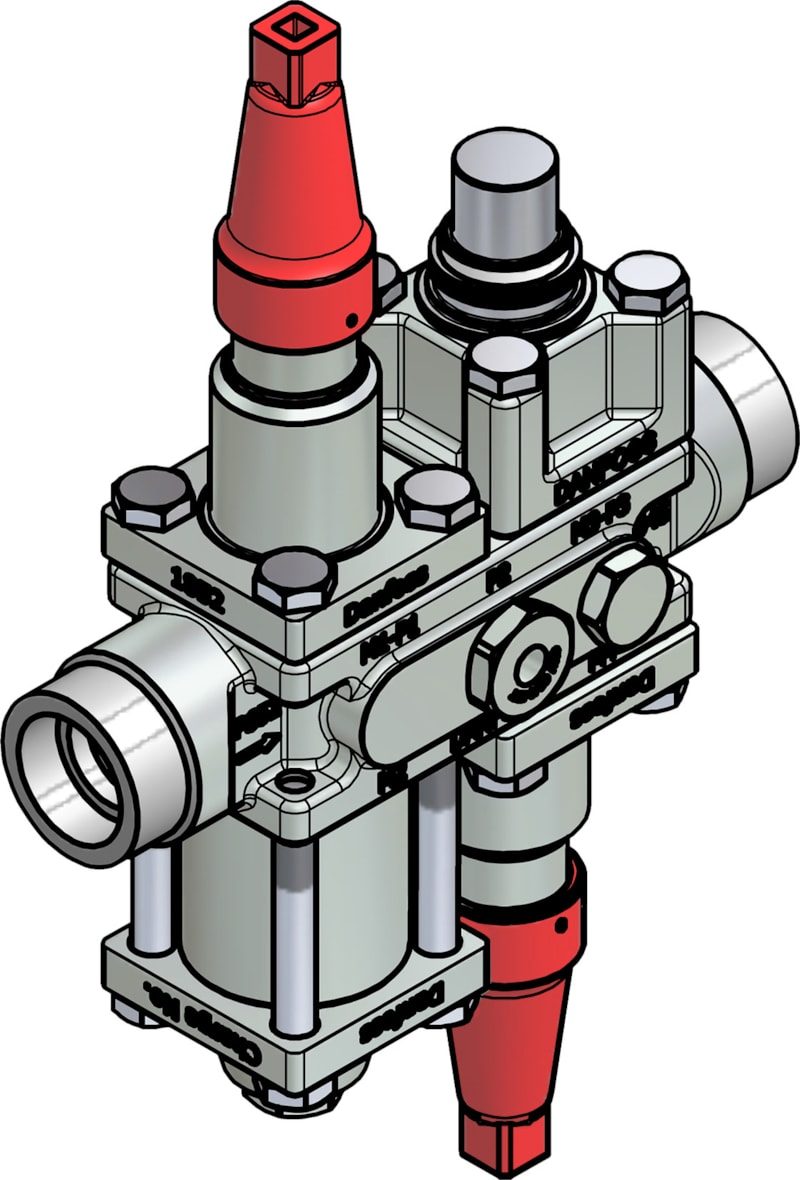 Danfoss ICF 20-4-14MC Flexline valve station, 25 mm, ASME B 16.11 (code 027L3112)