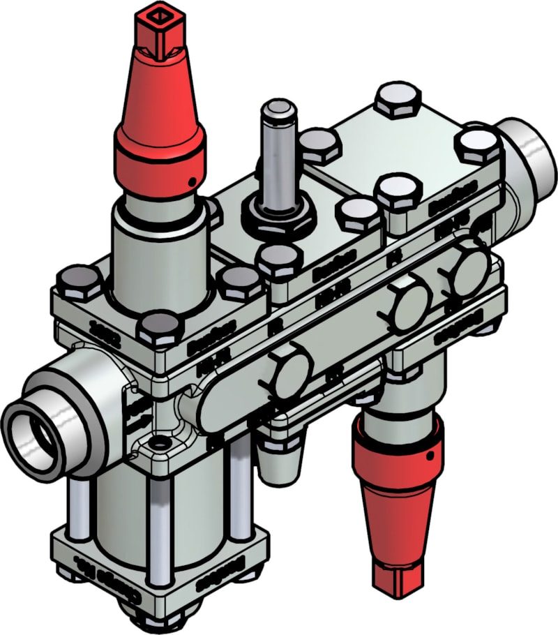 Danfoss ICF 20-6-4 Flexline valve station, 20 mm, ASME B 16.11 (code 027L3124)