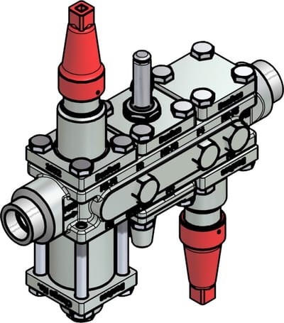 Danfoss ICF 20-6-4 Flexline valve station, 20 mm, ASME B 16.11