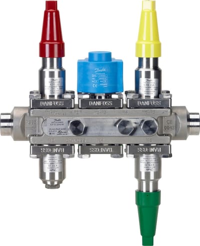 Danfoss ICF 20-6-90 Flexline valve station, 20 mm, EN 10220 (code 027L3133)