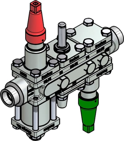 Danfoss ICF 20-6-90 Flexline valve station, 20 mm, ASME B 16.11 (code 027L3150)