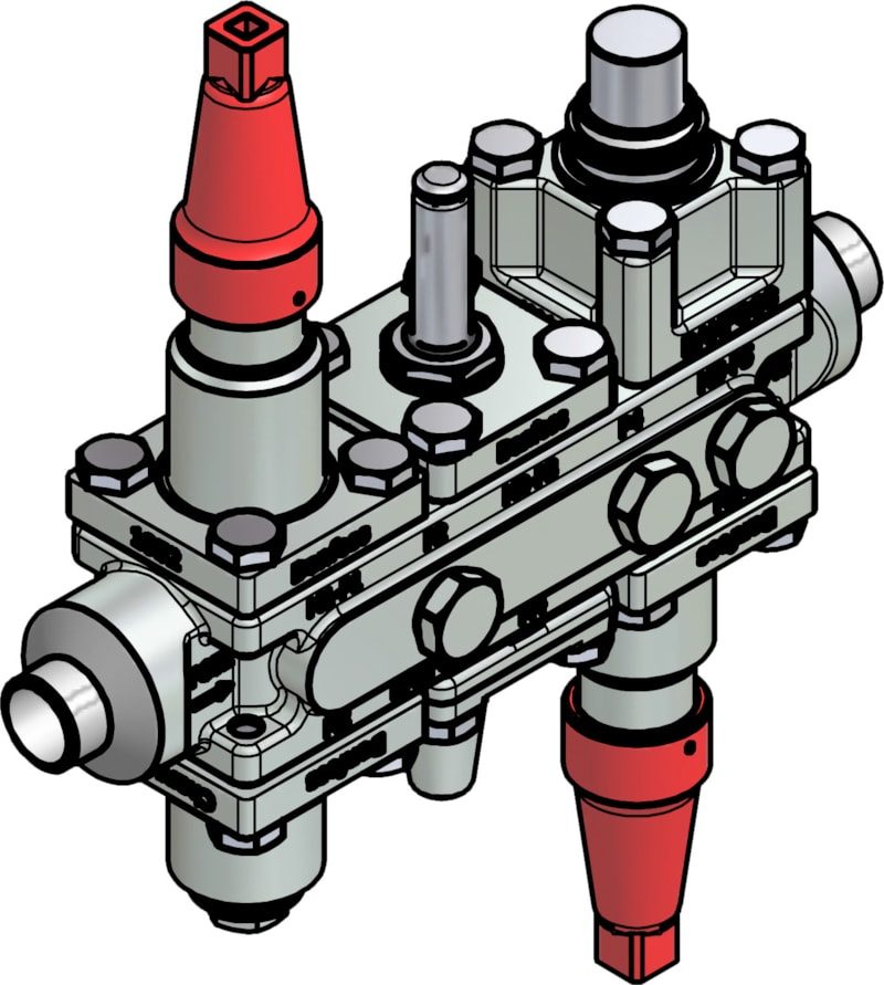 Danfoss ICF 20-6-5MA33 Flexline valve station, 20 mm, EN 10220 (code 027L3151)
