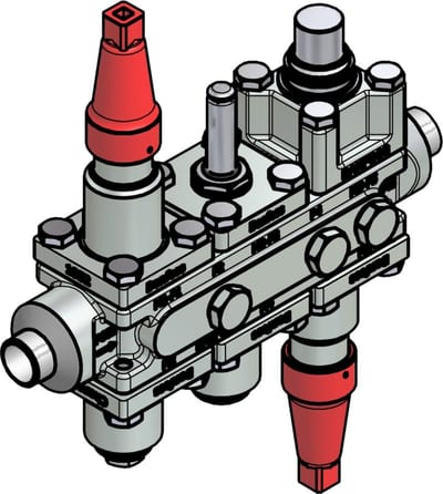 Danfoss ICF 20-6-90 Flexline valve station, 20 mm, EN 10220 (code 027L3152)