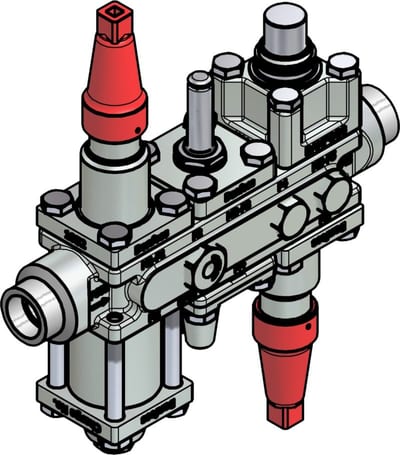 Danfoss ICF 20-6-5MA33 Flexline valve station, 20 mm, ASME B 16.11 (code 027L3154)