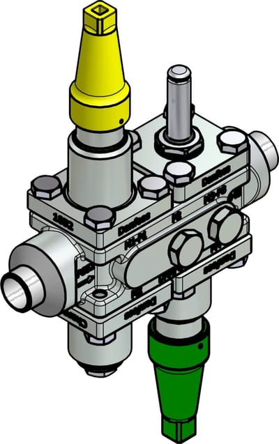 Danfoss ICF 20-4-90 Flexline valve station, 20 mm, EN 10220 (code 027L3155)