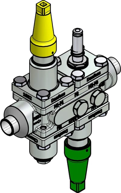 Danfoss ICF 20-4-90 Flexline valve station, 20 mm, EN 10220 (code 027L3156)