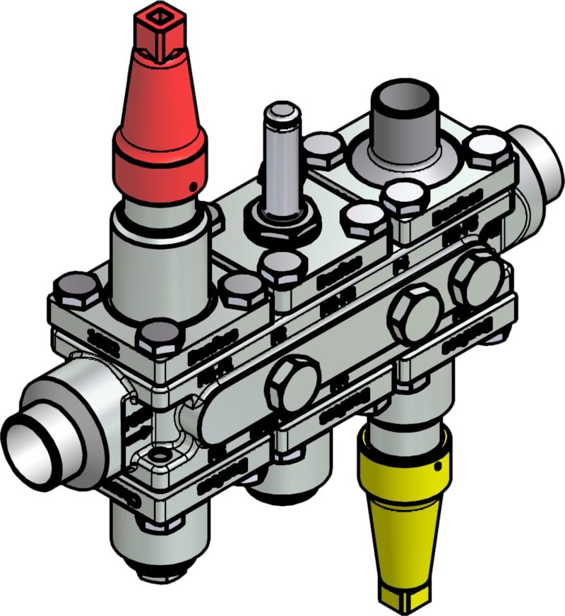 Danfoss ICF 20-6-15RA Flexline valve station, 25 mm, EN 10220 (code 027L3157)