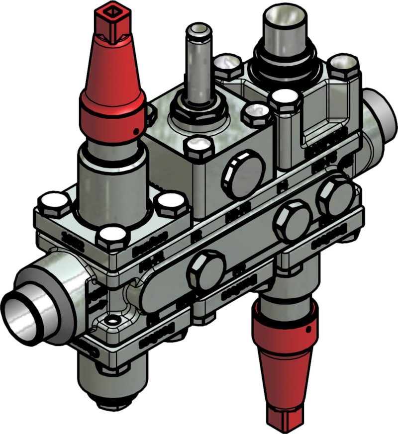 Danfoss ICF 20-6-5HMA Flexline valve station, 25 mm, EN 10220 (code 027L3322)