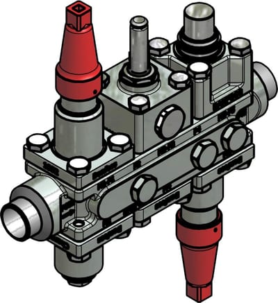 Danfoss ICF 20-6-5HMA Flexline valve station, 25 mm, EN 10220