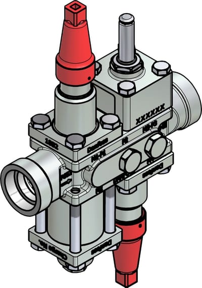 Danfoss ICF 20-4-9H Flexline valve station, 32 mm, ASME B 16.11