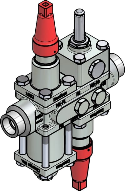 Danfoss ICF 20-4-9H Flexline valve station, 20 mm, ASME B 16.11