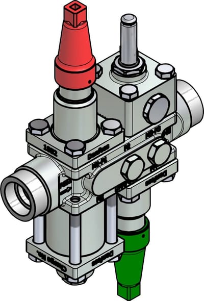 Danfoss ICF 20-4-18H Flexline valve station, 25 mm, ASME B 16.11