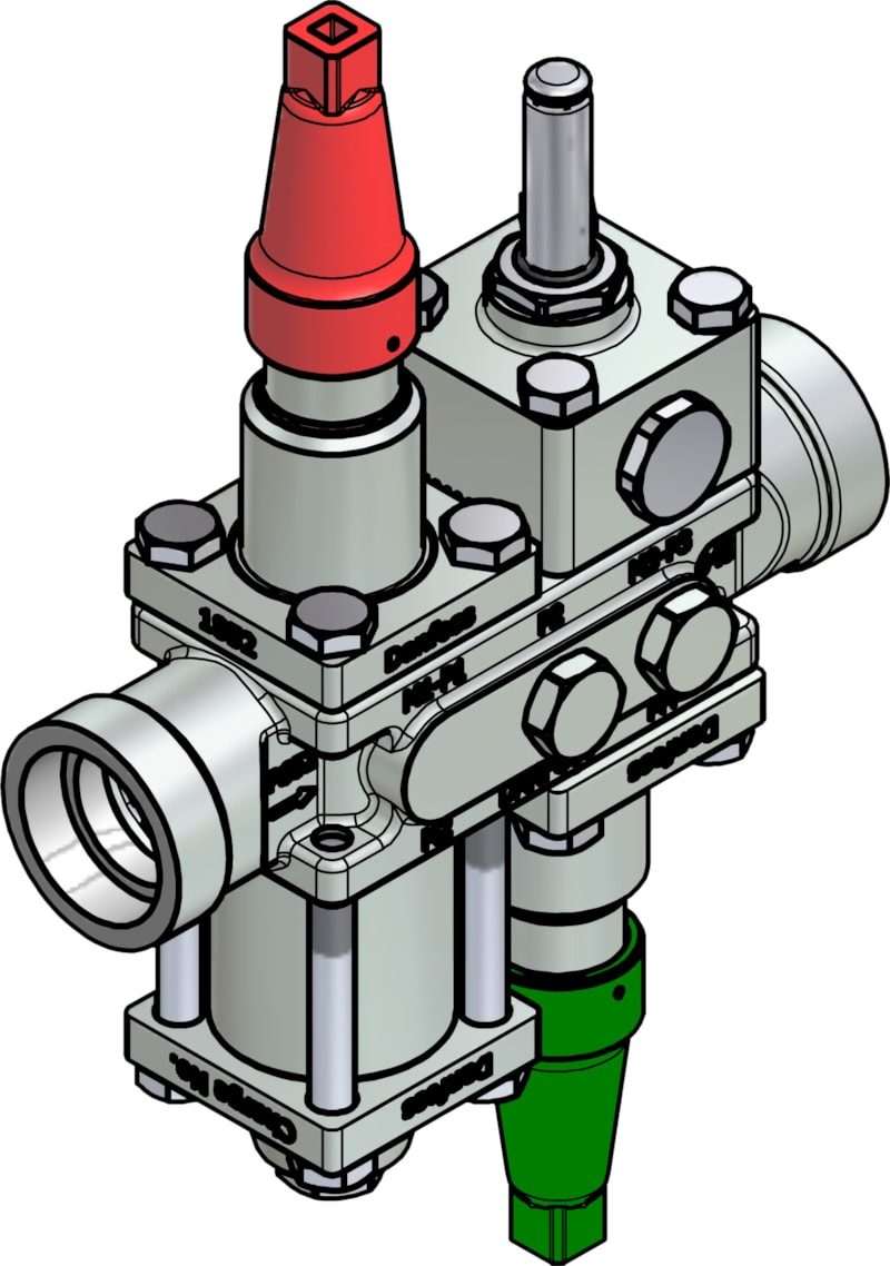 Danfoss ICF 20-4-18H Flexline valve station, 32 mm, ASME B 16.11 (code 027L3355)