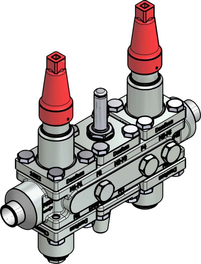 Danfoss ICF 20-6-90 Flexline valve station, 20 mm, EN 10220 (code 027L3360)