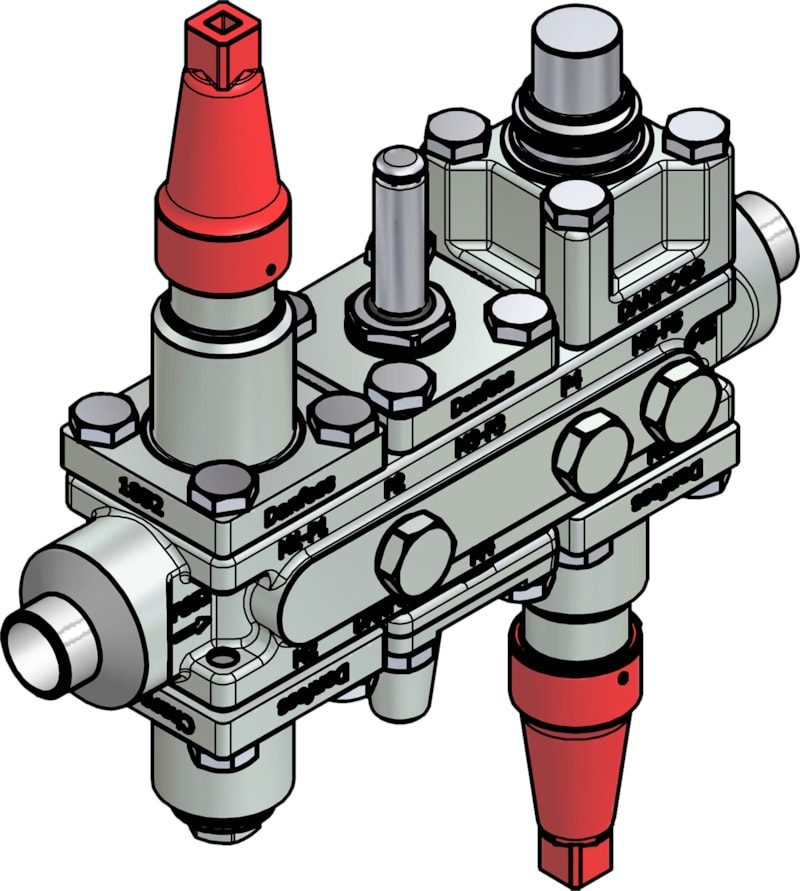 Danfoss ICF 20-6-5MA33 Flexline valve station, 20 mm, EN 10220 (code 027L3367)