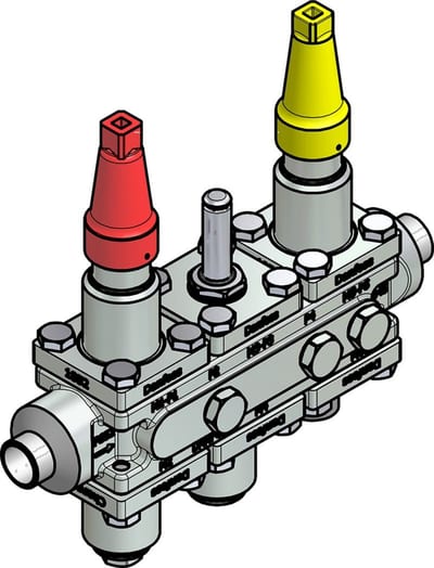 Danfoss ICF 20-6-90 Flexline valve station, 20 mm, EN 10220 (code 027L3368)
