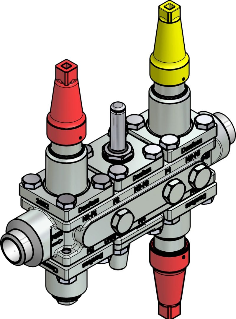 Danfoss ICF 20-6-1RA Flexline valve station, 25 mm, ASME B 36.10M Schedule 80 (code 027L3373)