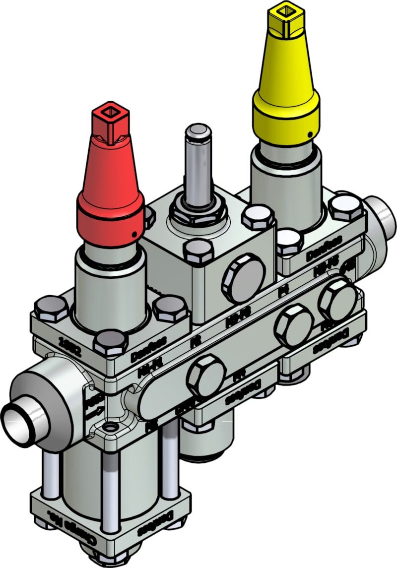 Danfoss ICF 20-6-90 Flexline valve station, 25 mm, EN 10220 (code 027L3375)