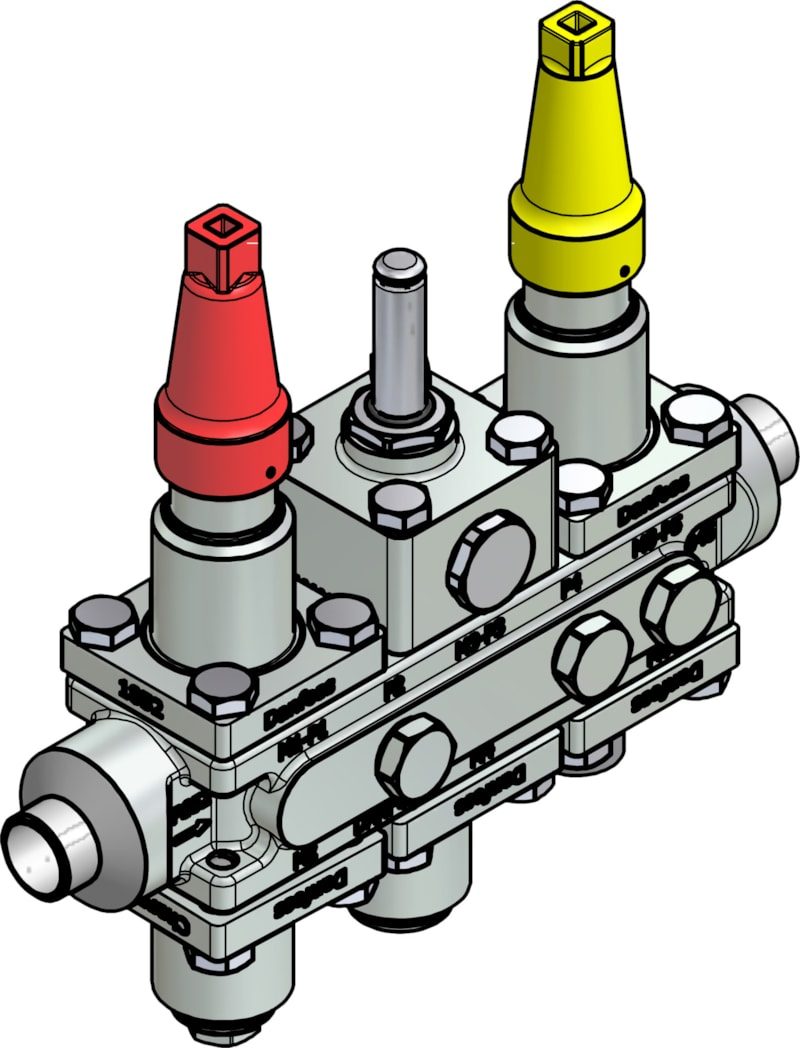 Danfoss ICF 20-6-90 Flexline valve station, 25 mm, EN 10220 (code 027L3376)
