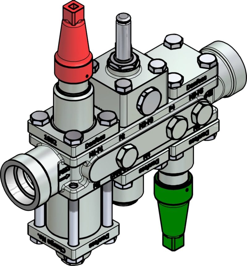 Danfoss ICF 20-6-90 Flexline valve station, 32 mm, ASME B 16.11 (code 027L3378)