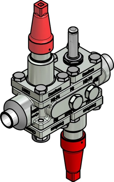 Danfoss ICF 20-4-90 Flexline valve station, 20 mm, EN 10220 (code 027L3385)