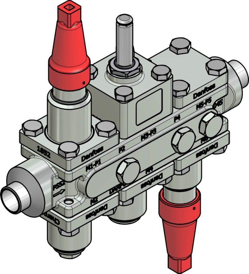 Danfoss ICF 20-6-90 Flexline valve station, 20 mm, EN 10220 (code 027L3387)