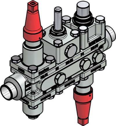 Danfoss ICF 20-6-5HMB Flexline valve station, 32 mm, EN 10220