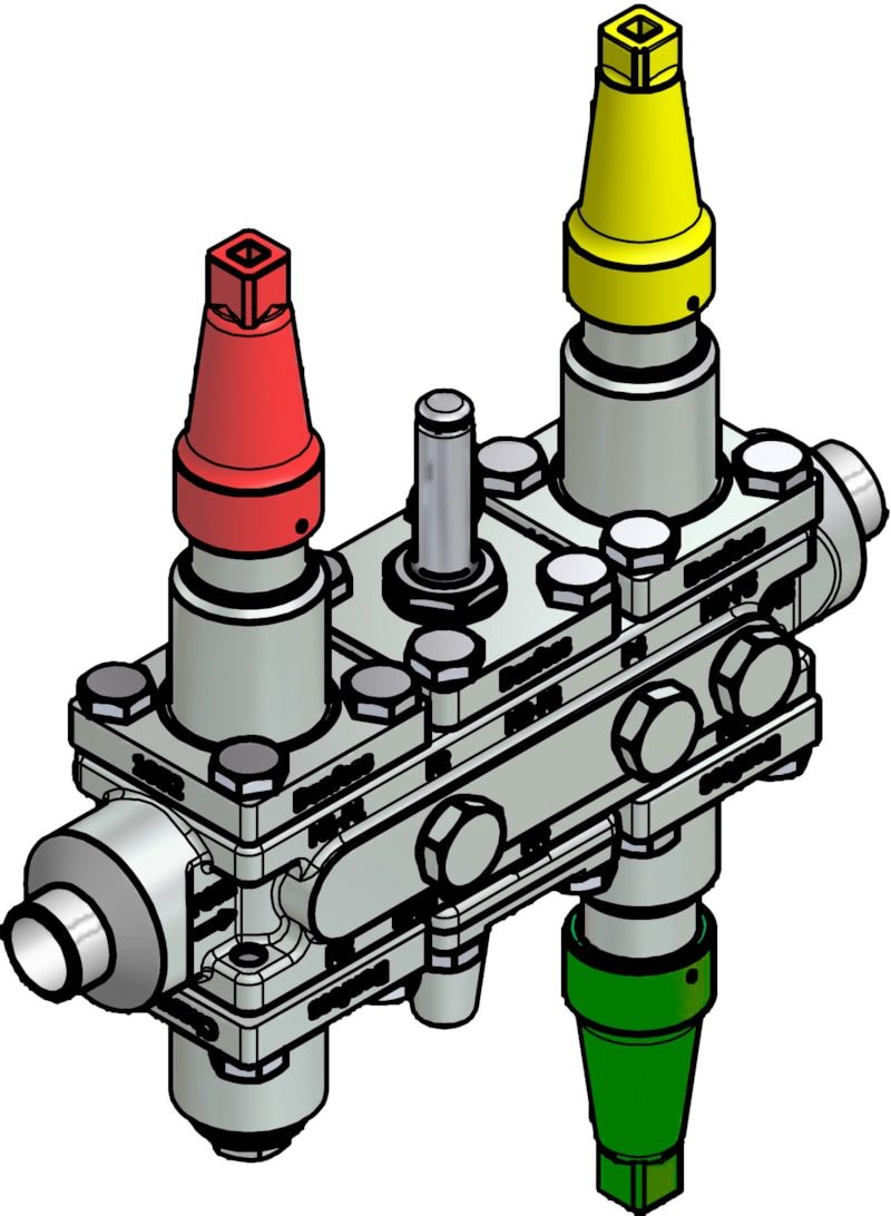 Danfoss ICF 20-6-2RB Flexline valve station, 20 mm, EN 10220 (code 027L3398)