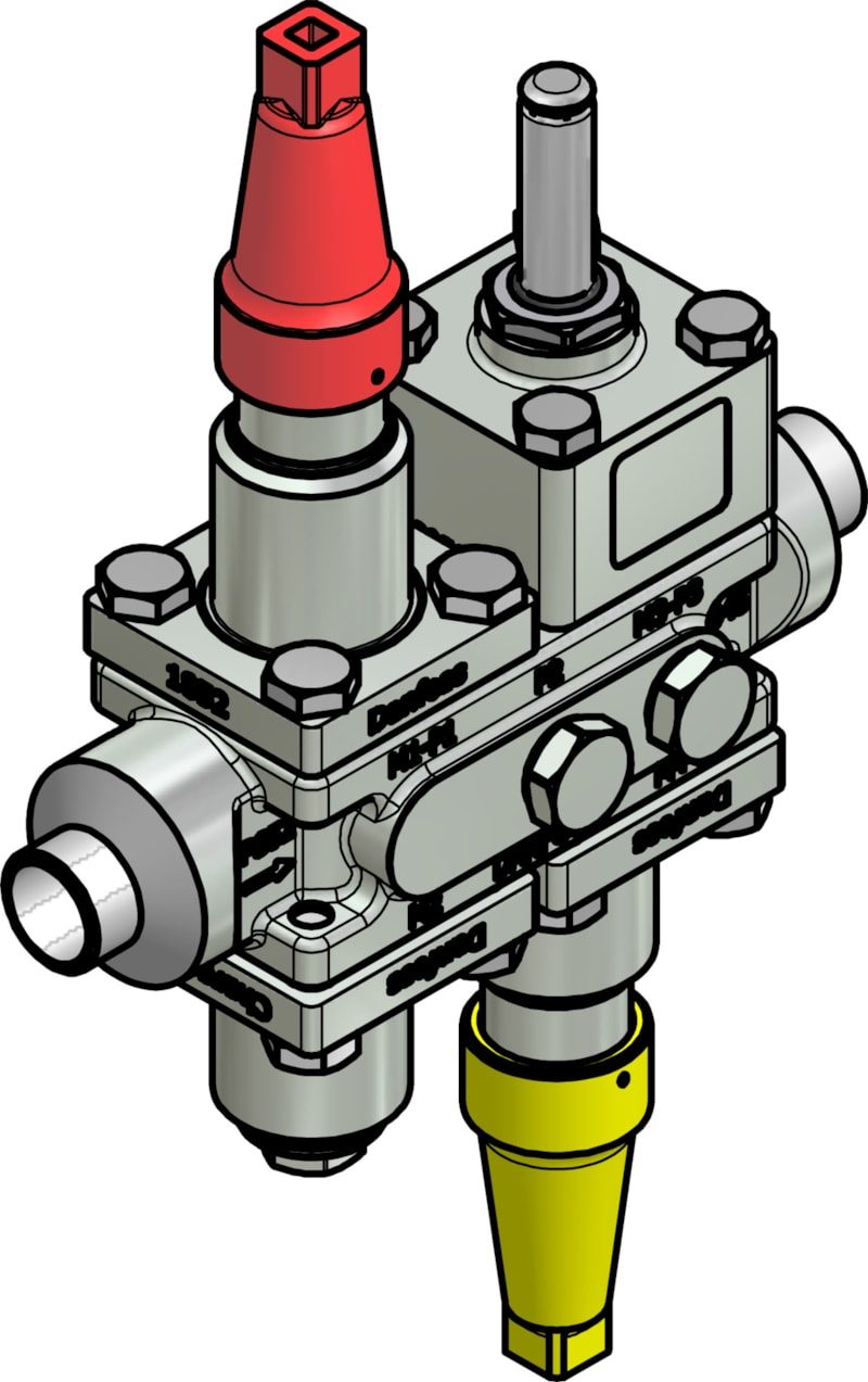 Danfoss ICF 20-4-10HRB Flexline valve station, 25 mm, EN 10220 (code 027L3400)