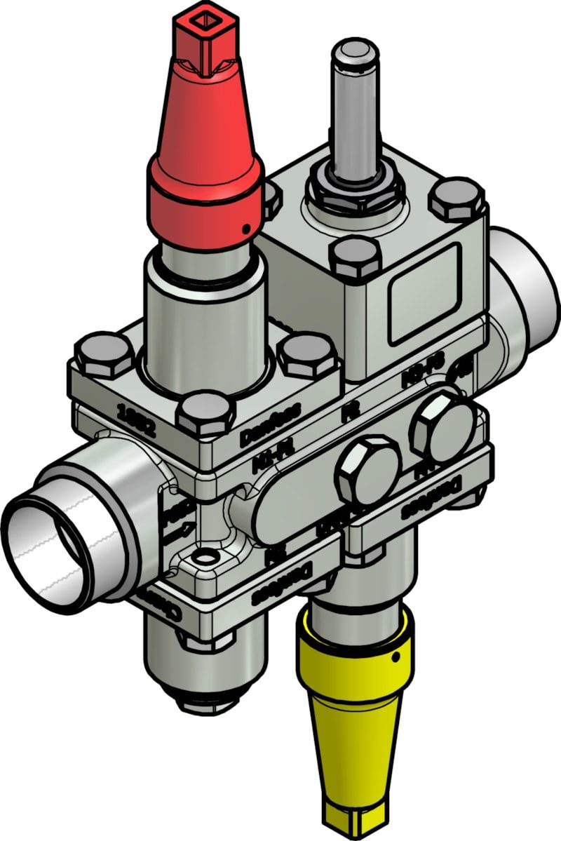 Danfoss ICF 20-4-10HRB Flexline valve station, 32 mm, EN 10220 (code 027L3401)
