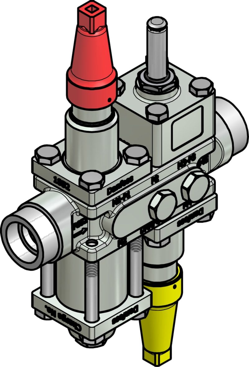 Danfoss ICF 20-4-10HRB Flexline valve station, 25 mm, ASME B 16.11 (code 027L3402)