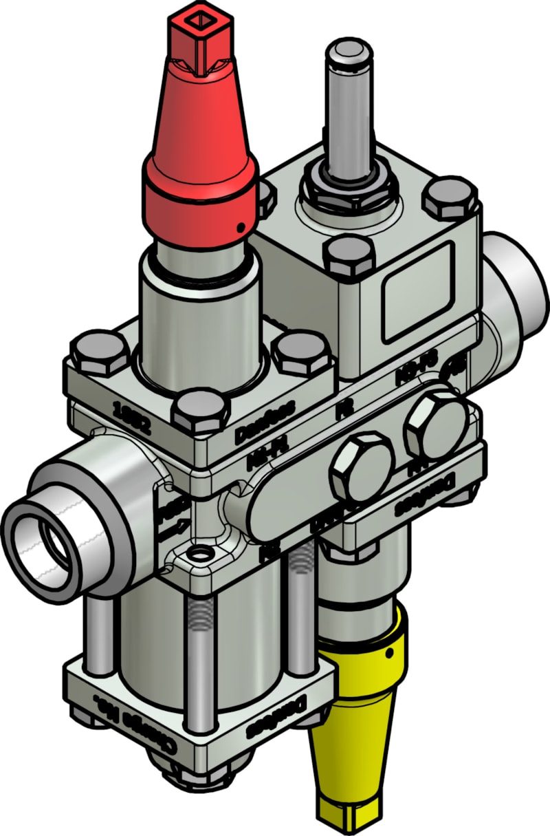 Danfoss ICF 20-4-10HRB Flexline valve station, 20 mm, ASME B 16.11 (code 027L3404)