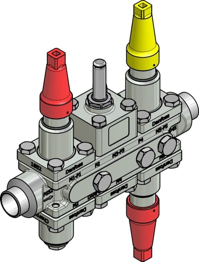Danfoss ICF 20-6-1HRB Flexline valve station, 25 mm, EN 10220