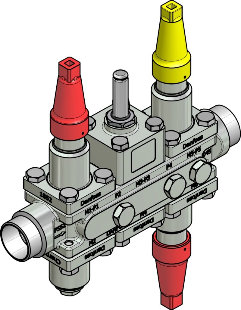 Danfoss ICF 20-6-1HRB Flexline valve station, 32 mm, EN 10220 (code 027L3407)