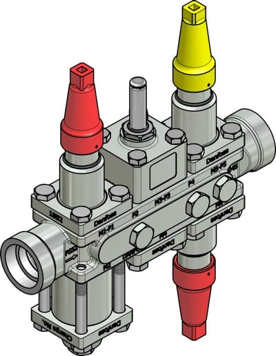 Danfoss ICF 20-6-1HRB Flexline valve station, 32 mm, ASME B 16.11