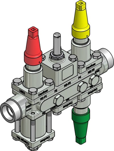 Danfoss ICF 20-6-2HRB Flexline valve station, 25 mm, ASME B 16.11
