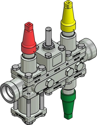 Danfoss ICF 20-6-2HRB Flexline valve station, 32 mm, ASME B 16.11