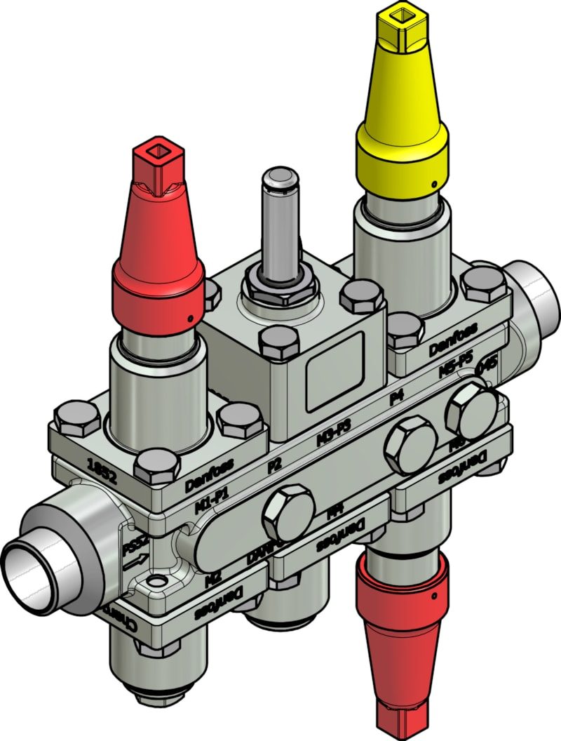 Danfoss ICF 20-6-3HRB Flexline valve station, 25 mm, EN 10220 (code 027L3414)