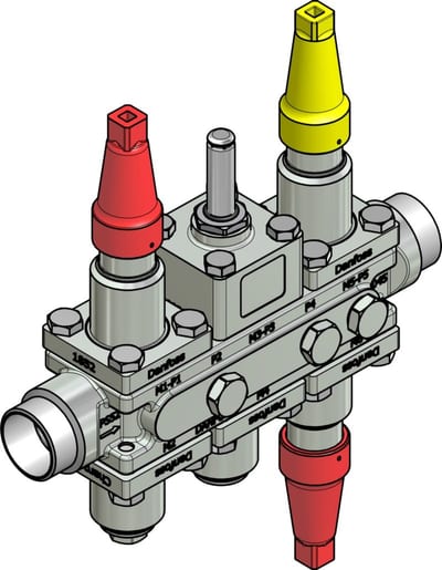 Danfoss ICF 20-6-3HRB Flexline valve station, 32 mm, EN 10220