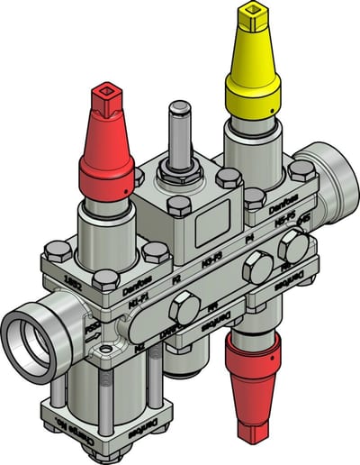 Danfoss ICF 20-6-3HRB Flexline valve station, 32 mm, ASME B 16.11