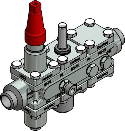 Danfoss ICF 20-6-90 Flexline valve station, 25 mm, ASME B 36.10M Schedule 80 (code 027L3420)