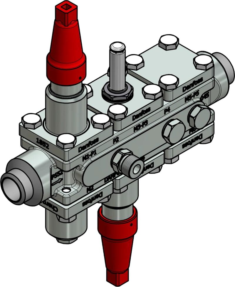 Danfoss ICF 20-6-90 Flexline valve station, 25 mm, ASME B 36.10M Schedule 80 (code 027L3421)