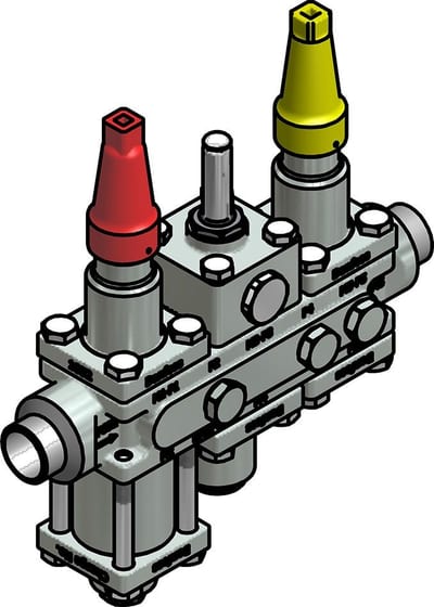 Danfoss ICF 20-6-90 Flexline valve station, 25 mm, EN 10220 (code 027L3423)