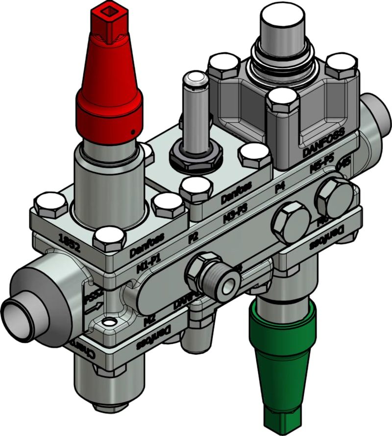 Danfoss ICF 20-6-90 Flexline valve station, 20 mm, EN 10220 (code 027L3425)