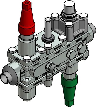 Danfoss ICF 20-6-90 Flexline valve station, 20 mm, EN 10220 (code 027L3425)