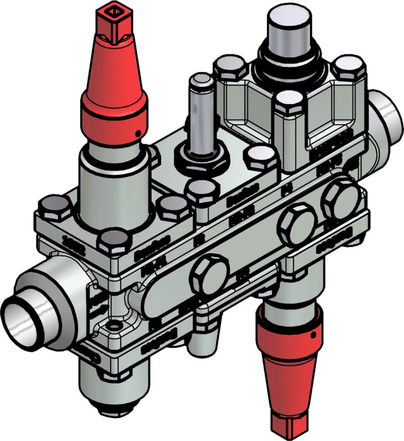 Danfoss ICF 20-6-5MC Flexline valve station, 20 mm, EN 10220 (code 027L3432)