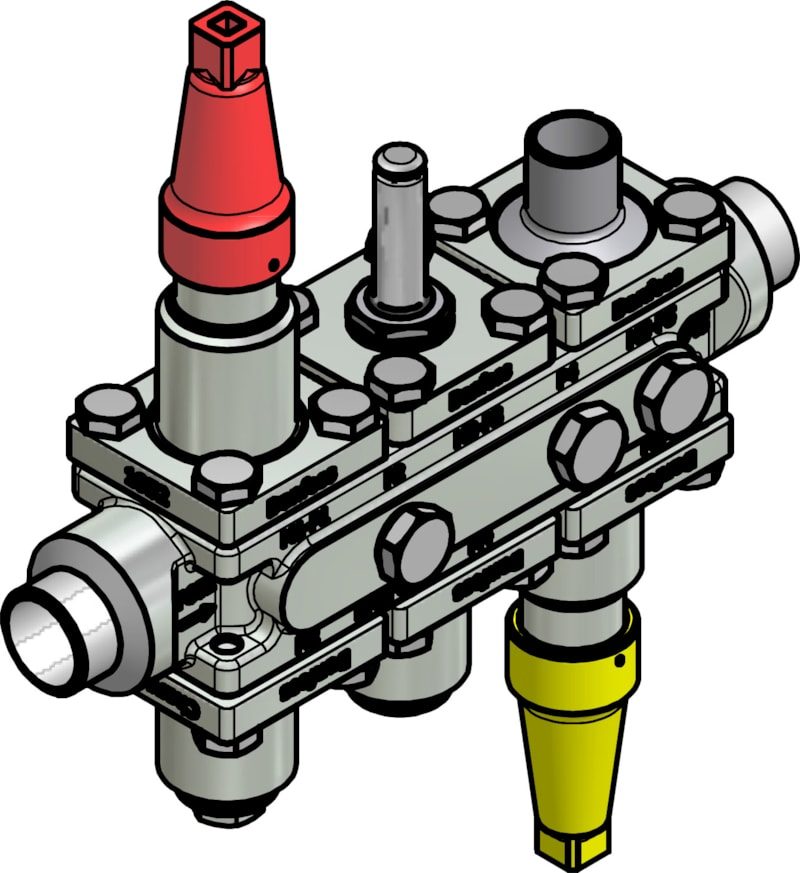 Danfoss ICF 20-6-15RB Flexline valve station, 25 mm, EN 10220 (code 027L3434)