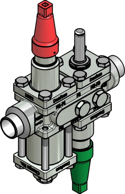 Danfoss ICF 20-4-18 Flexline valve station, 25 mm, EN 10220 (code 027L3438)