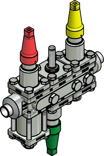 Danfoss ICF 20-6-90 Flexline valve station, 20 mm, EN 10220 (code 027L3439)